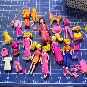 Polly Pocket doll bundle PINK accessory lot 193